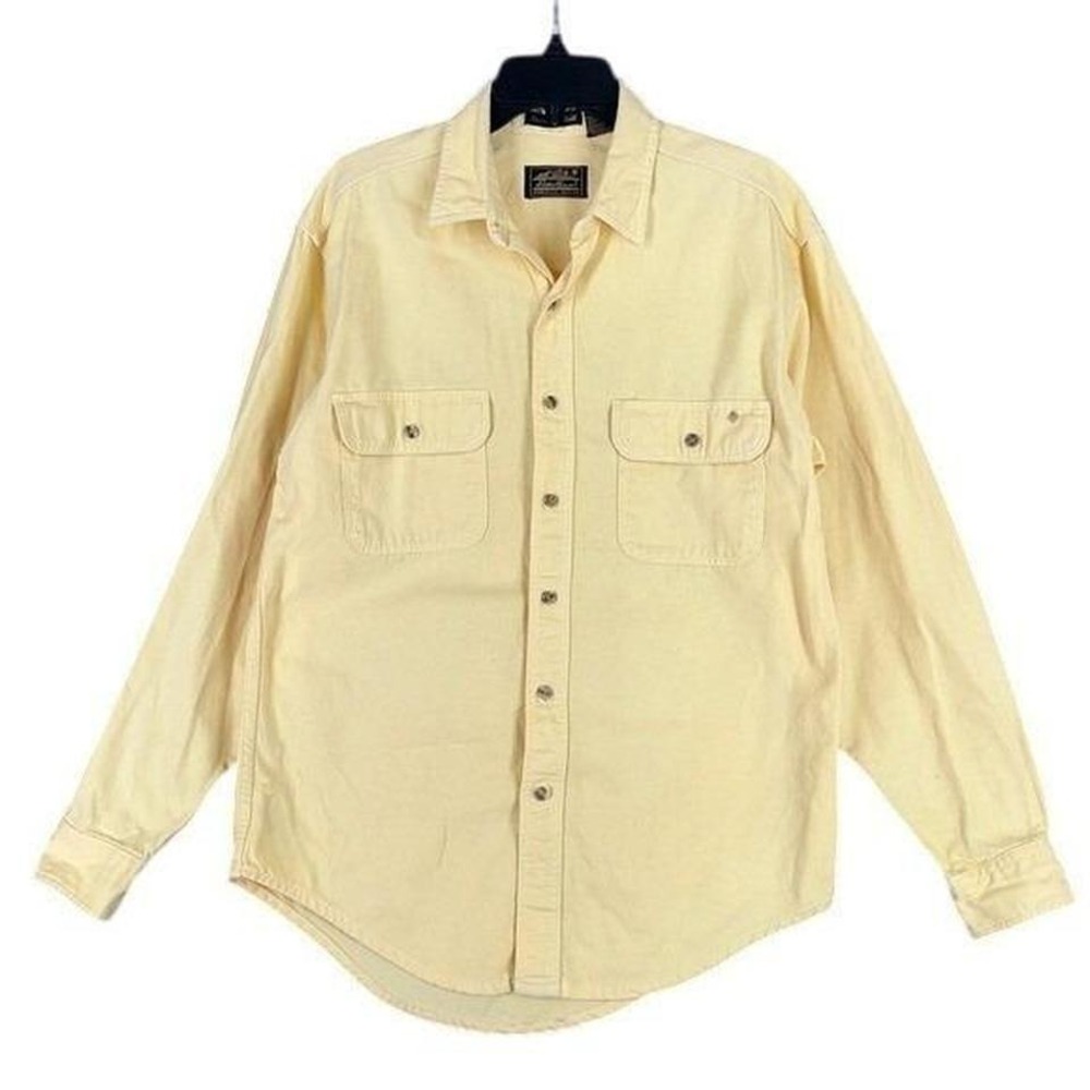 Vintage 90s Eddie Bauer Outbound Shirt Men M Workwear Utility Pocket Americana